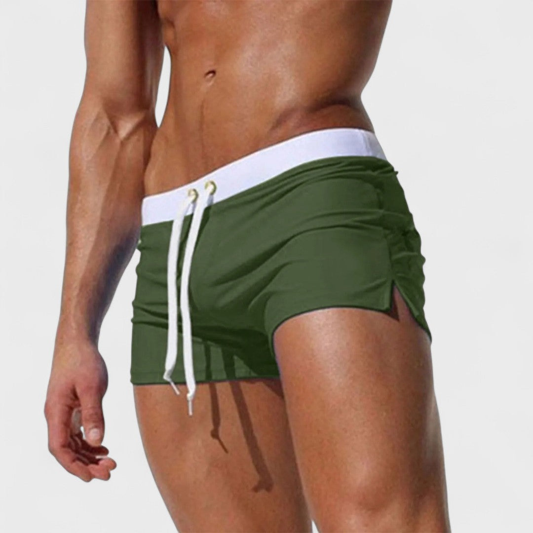 Casper | Men's Elastic-Waist Swim Shorts – Summer Beach