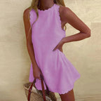 Amber | Women's Sleeveless Square Neck Mini Dress