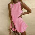 Amber | Women's Sleeveless Square Neck Mini Dress