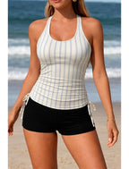 Mackenzie | Women's Striped Racerback Tankini Set