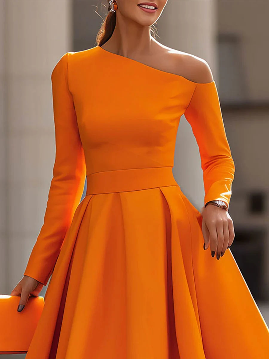 Delaney | Women's One-Shoulder Cocktail Dress