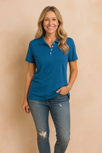 Peyton | Women's Fitted Button-Neck Polo Shirts