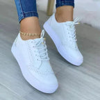 Yasmin | Women's Platform Lace-Up Sneakers with Cushioned Sole