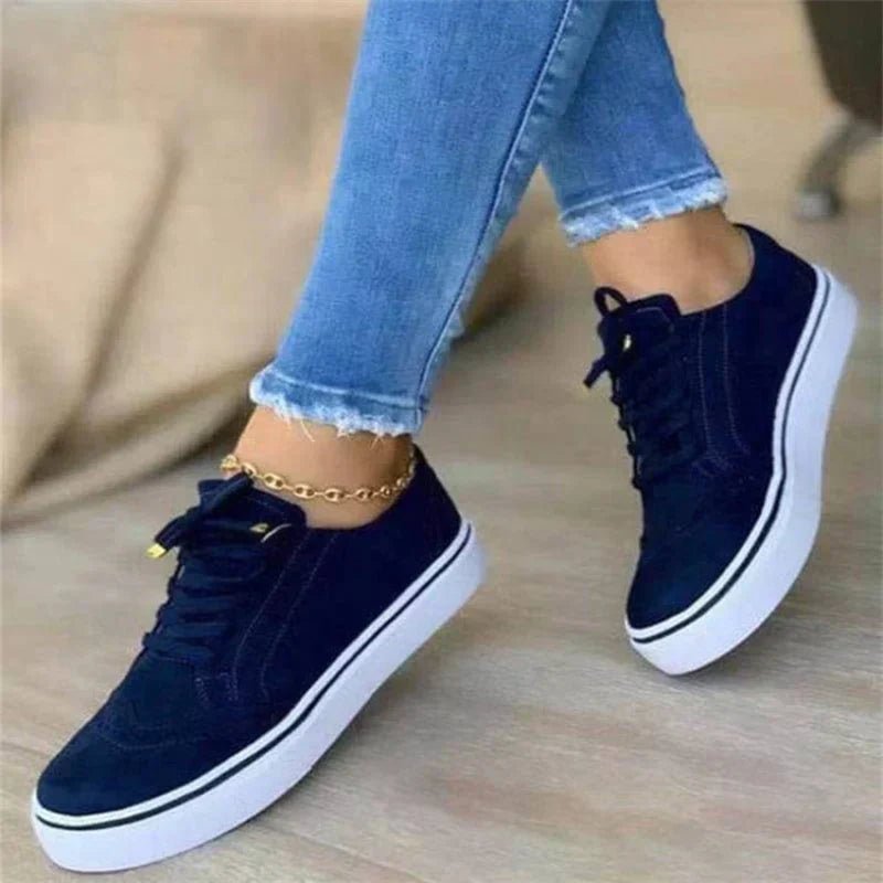 Yasmin | Women's Platform Lace-Up Sneakers with Cushioned Sole