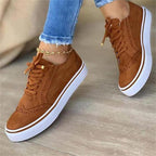 Yasmin | Women's Platform Lace-Up Sneakers with Cushioned Sole