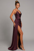 Oleta | Women's Strapless Ruched Bodycon Maxi Dress