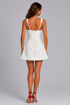 Sara | Women's Square Neck Mini Dress Cocktail