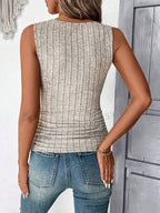 Brida | Women's Ribbed Square Neck Tank Top
